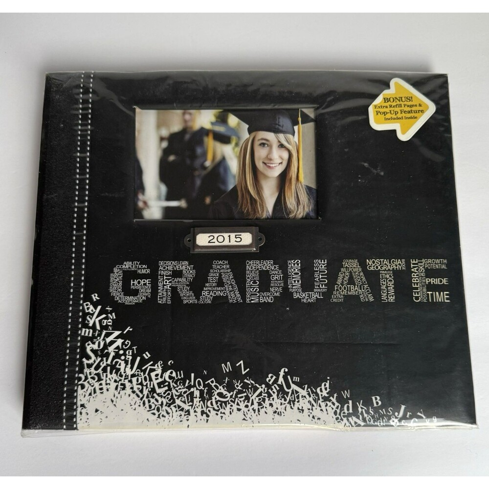 Graduation Pre-Designed Instant Scrapbook Album 10x10" 16 Designs 3-D Pop Up